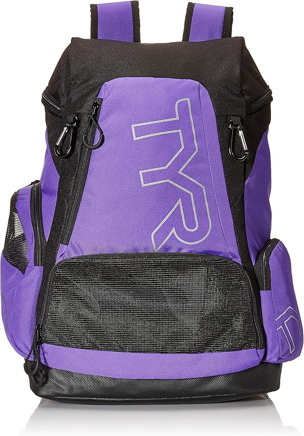 Alliance Backpack TYR Wet/Dry Athletic Gym and Pool Bag for Men and Women - Separate Wet/Dry Compartments, 45L Capacity, Ergonomic, Water-Resistant - Available in Team Colors