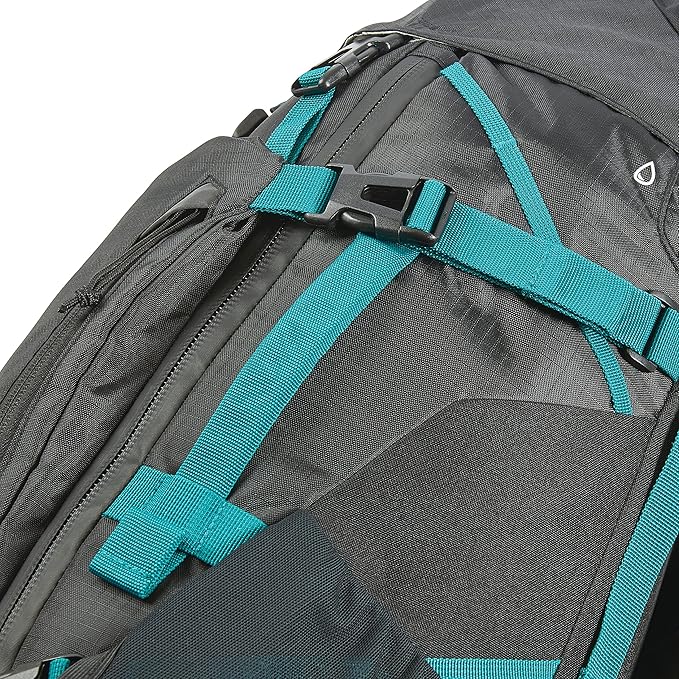 High Sierra Pathway 2.0 Backpack with Hydration Storage Sleeve, for Hiking, Biking, Camping, Traveling, Black, 75L