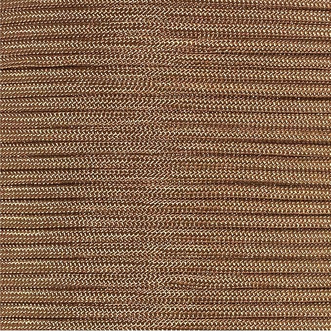Paracord Planet Solid Color 550lb Paracord – 7 Strand Type III Nylon Cord for Indoor and Outdoor Tasks – Coyote Brown (25 ft)