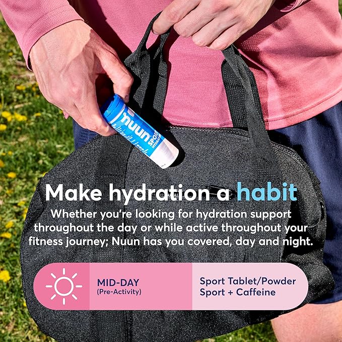 Nuun Sport Electrolyte Tablets with Magnesium, Calcium, Potassium, Chloride & Sodium, Gluten Free & Vegan, Mixed Flavor, 4 Pack (40 Servings Total)