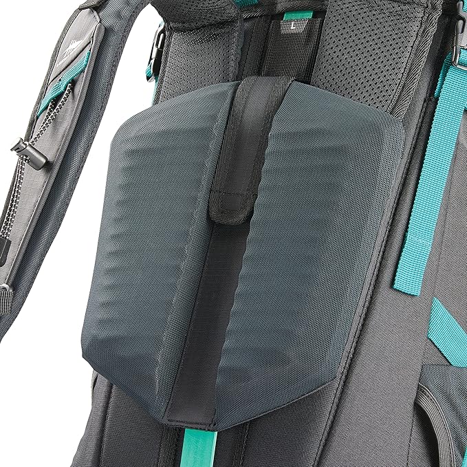High Sierra Pathway 2.0 Backpack with Hydration Storage Sleeve, for Hiking, Biking, Camping, Traveling, Black, 60L