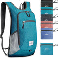 Xgunion Hiking Backpack 10L Small Travel Lightweight Daypack Foldable Hiking Packable Camping Hiking Backpacks for Women Men (Teal Blue)