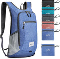 Xgunion Hiking Backpack 10L Small Travel Lightweight Daypack Foldable Hiking Packable Camping Hiking Backpacks for Women Men (Sky Blue)