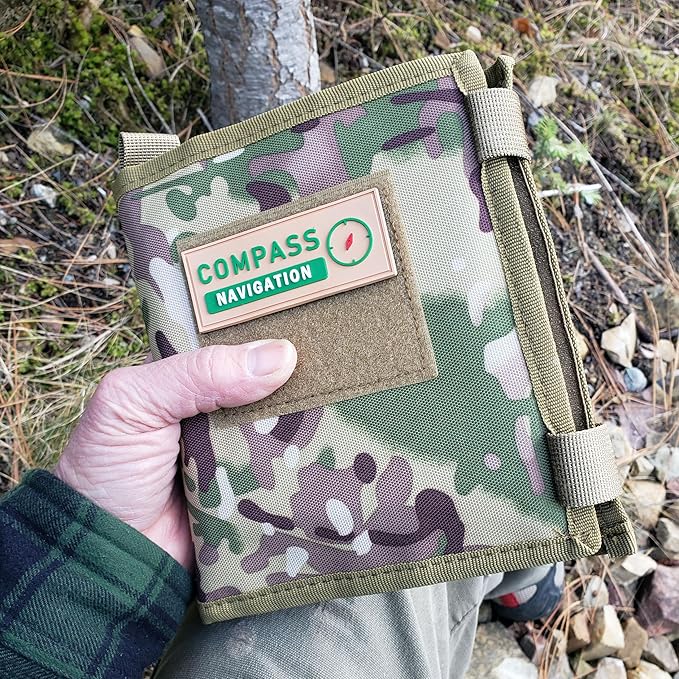 Compass Navigation Kit - Advanced Package - Includes Lensatic Military Style Compass, Multifunction Case, Ranger Beads, Protractor, and Markers - Everthing Needed to Get Started