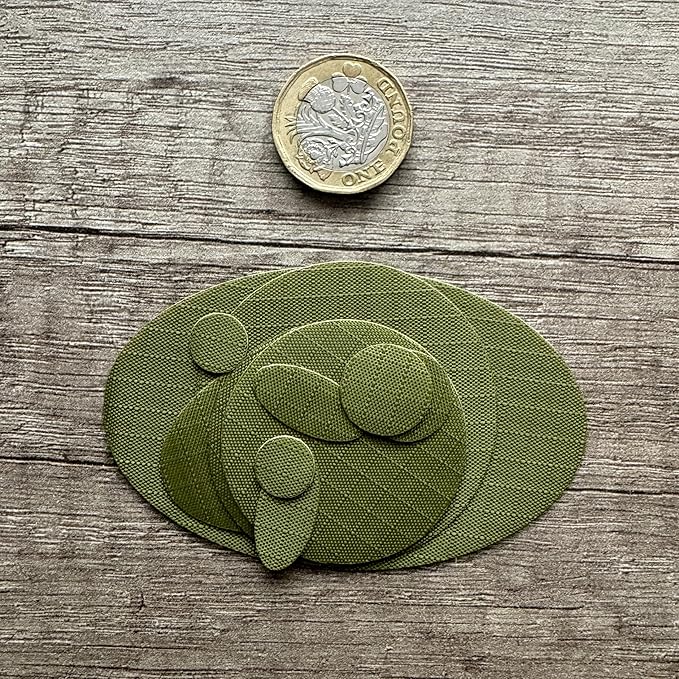 aZengear Repair Patches - Waterproof, Self-Adhesive, Tear-Cold-Heat-Resistant Polyester Fabric to Fix Down Jacket, Puffer, Snowsuit, Shoe, Tent, PVC, Clothing, Upholstery (Olive Green)