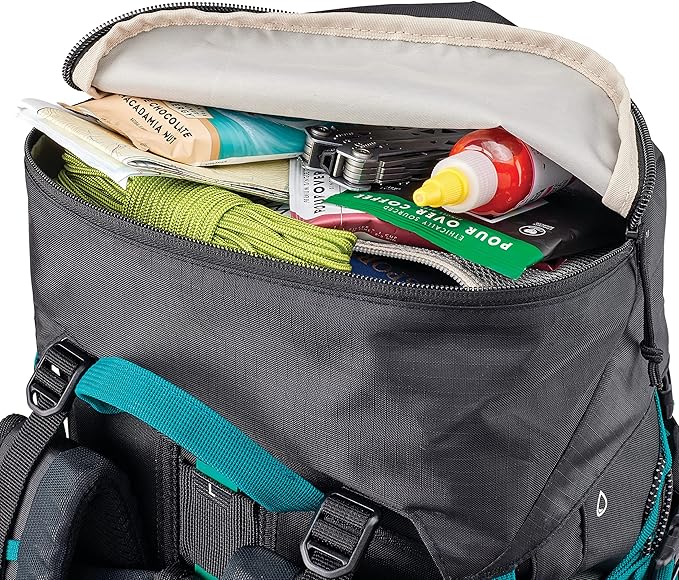 High Sierra Pathway 2.0 Backpack with Hydration Storage Sleeve, for Hiking, Biking, Camping, Traveling, Black, 60L